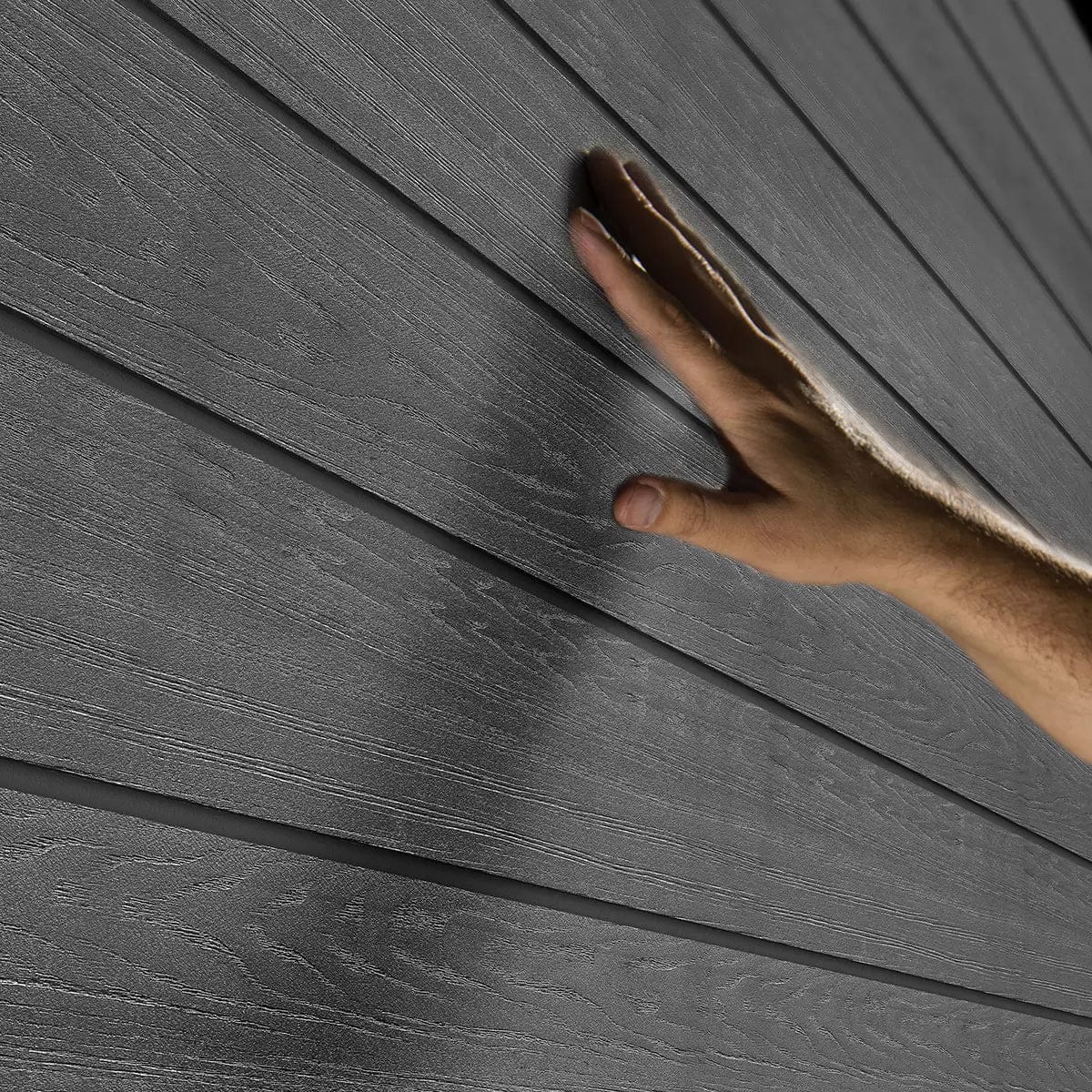 Keter 7.5’x9′ Newton Plus Front Entry Plastic Shed – Dark Grey - Image 4