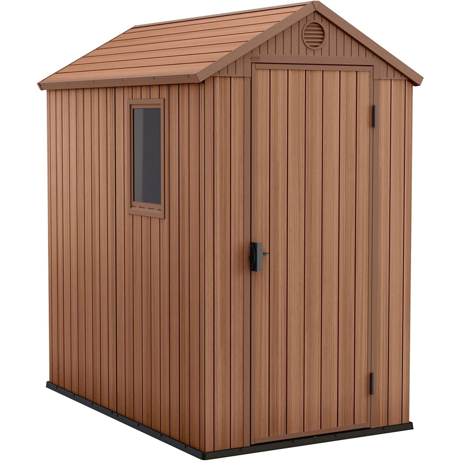 Keter 4’x6′ Darwin Heavy Duty Plastic Garden Shed – Brown - Image 10