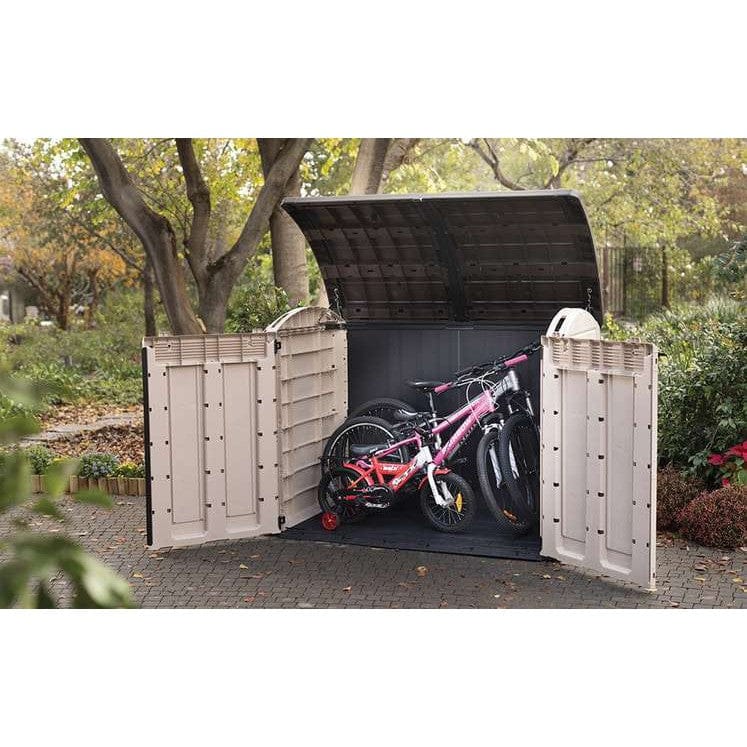 Keter Store It Out Ultra 2000L Garden Storage Shed - Beige and Brown - Image 4