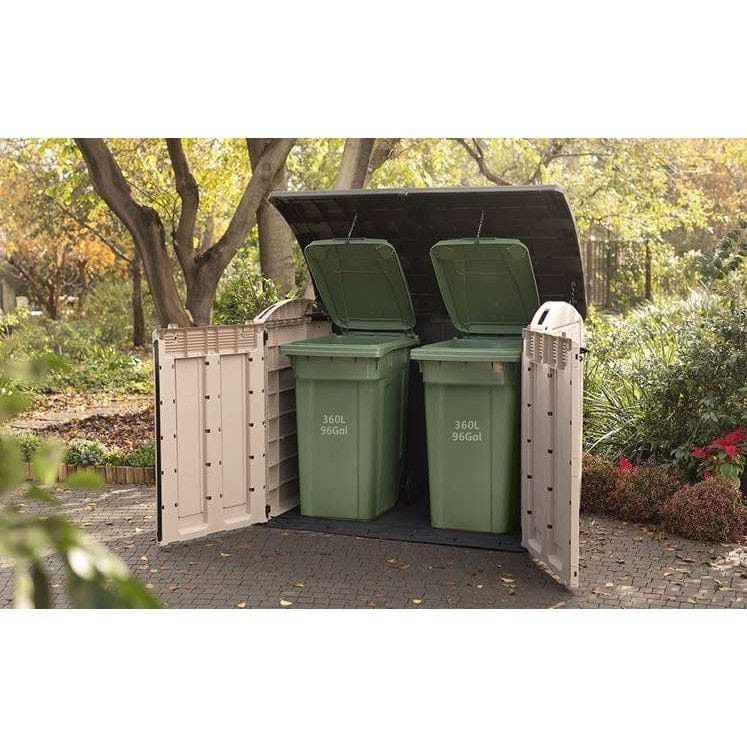 Keter Store It Out Ultra 2000L Garden Storage Shed - Beige and Brown - Image 2