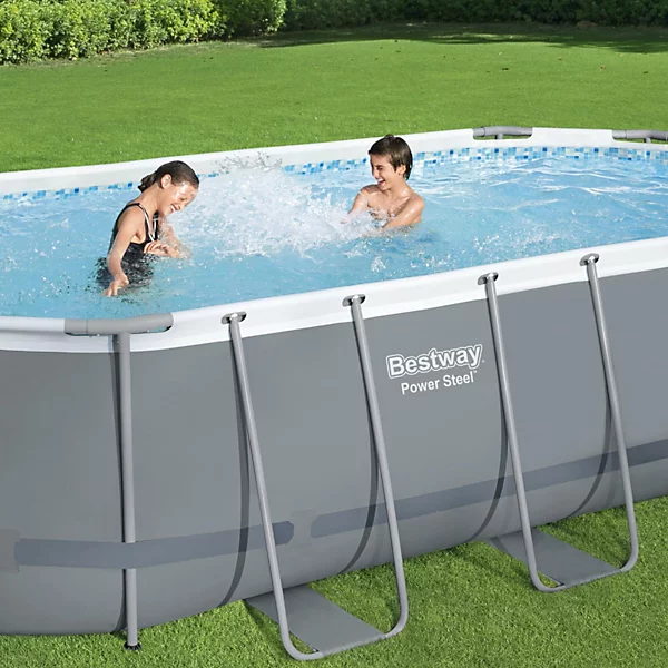 Bestway Power Steel Oval 18ft x 9ft x 48in Pool with Flowclear Filter Pump - Image 2