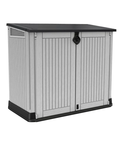 Keter Store it out Midi 880L Resin 132x71.5ft Bin storage - Grey (H) 1.14m x (W) 1.32m