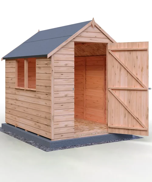 Shire Value Shed, Overlap 7x5 Single Door, Garden Wood Shed with Window